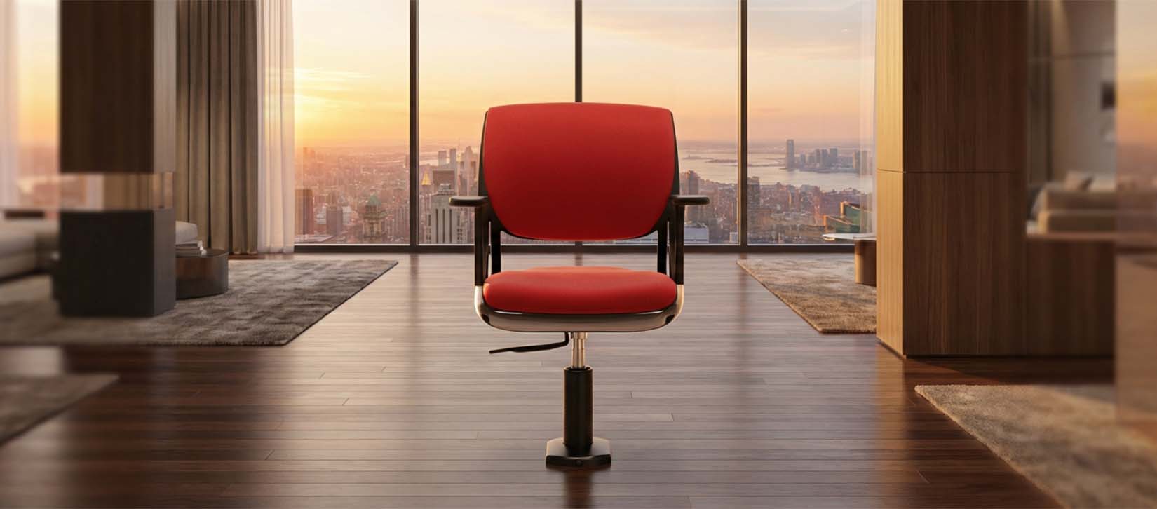 Novello Task Chair-pedestal seating