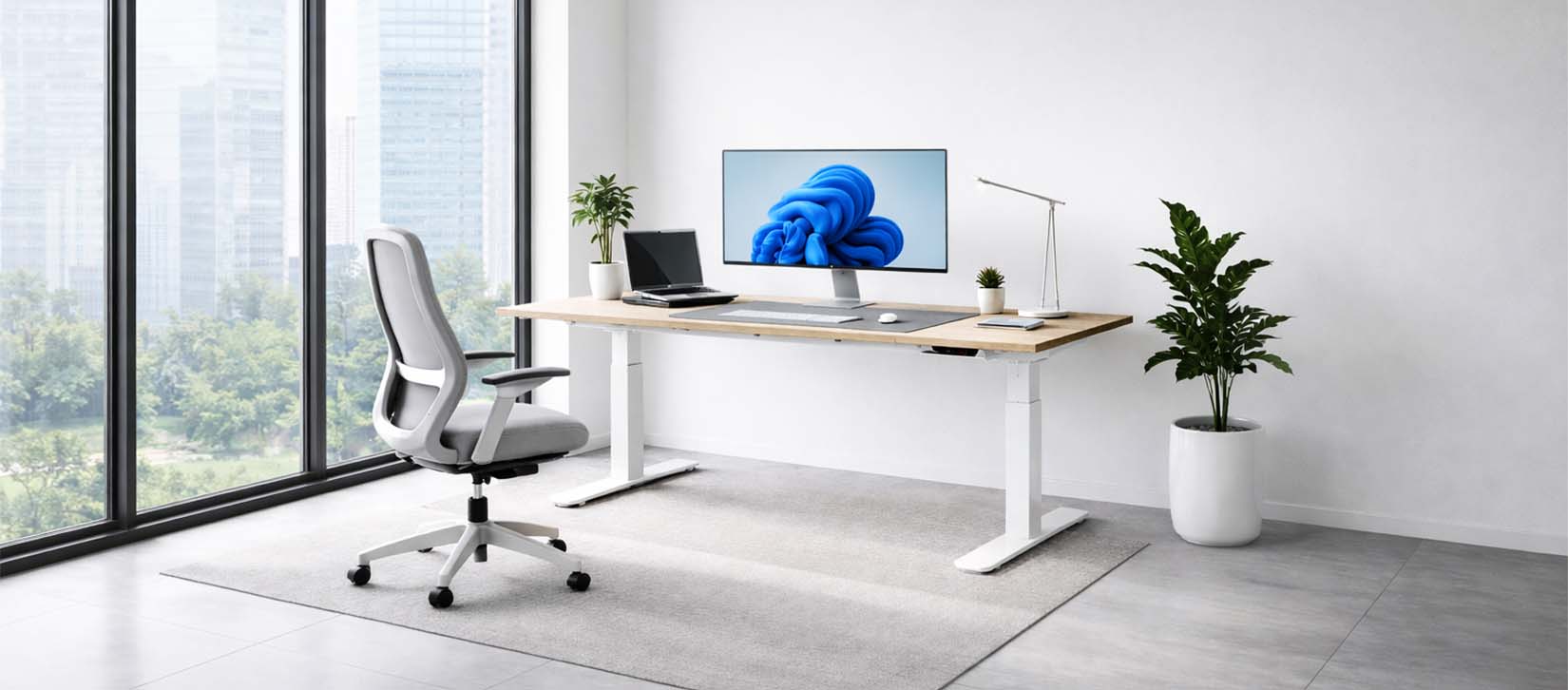 ESI Victory-LX 2-Leg Electric-Height-Adjustable Table Base