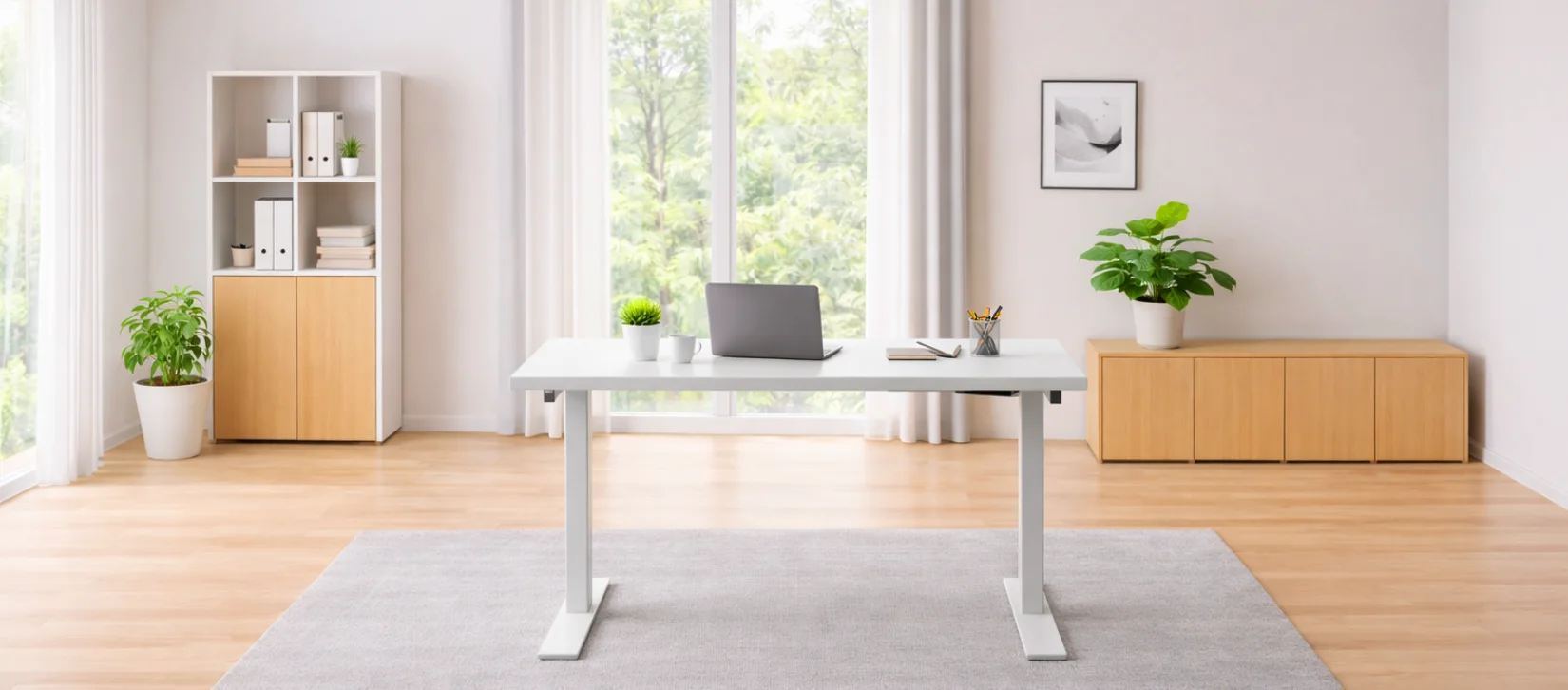 Pneumatic Height Adjustable Table Base