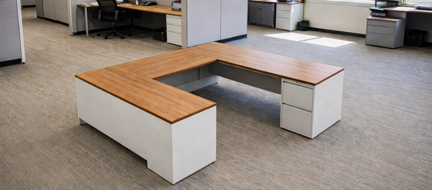 u-shaped executive desk
