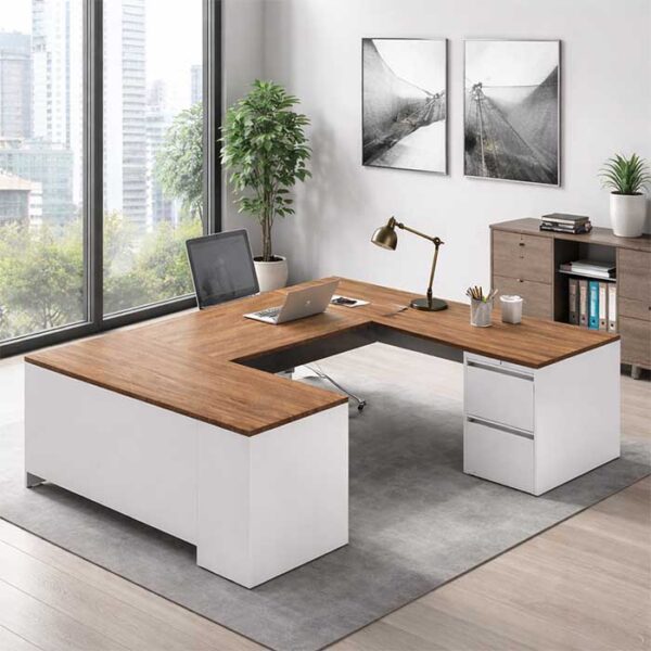 u-shaped executive desk