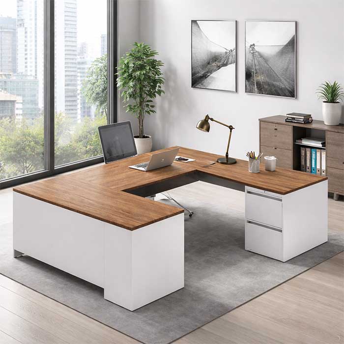 u-shaped executive desk