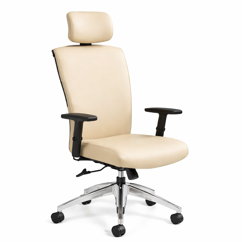 1966-4 Upholstered High Back Tilter with adjustable Headrest