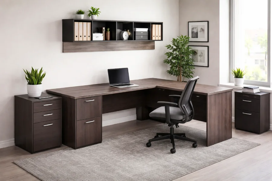 accounting furniture-l-shaped desk