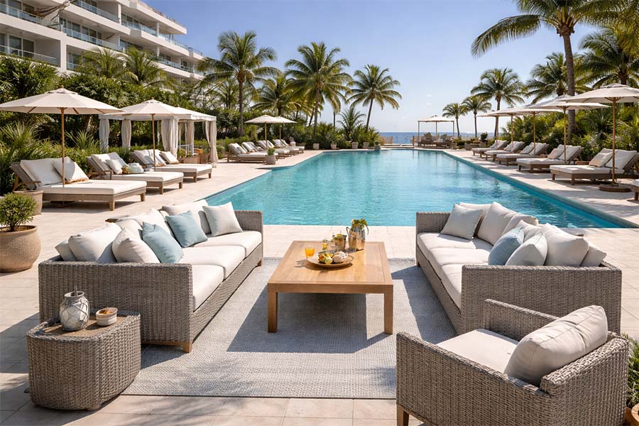Outdoor and Poolside hotel Furniture