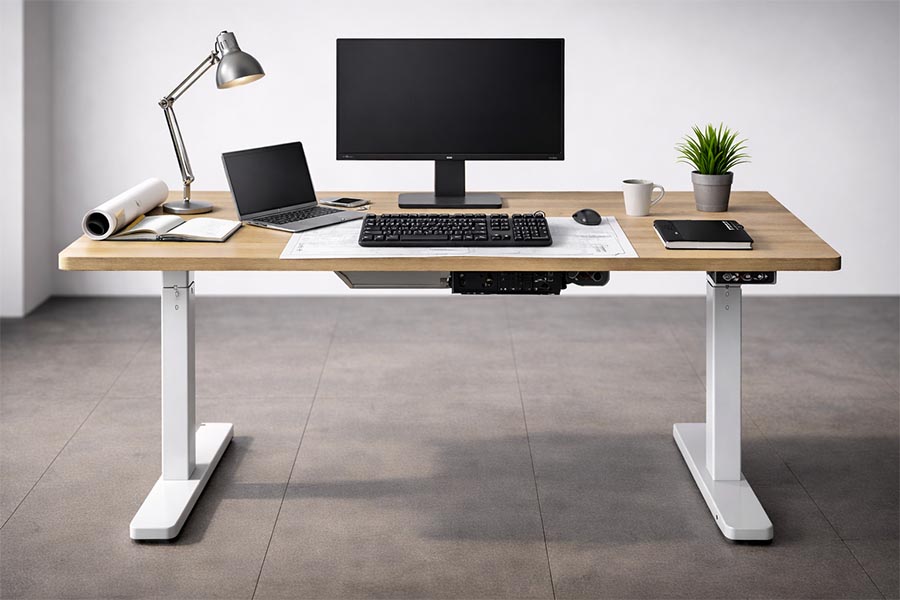 height-adjustable desk