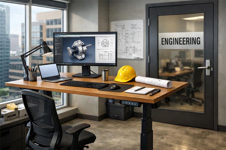 height-adjustable desk