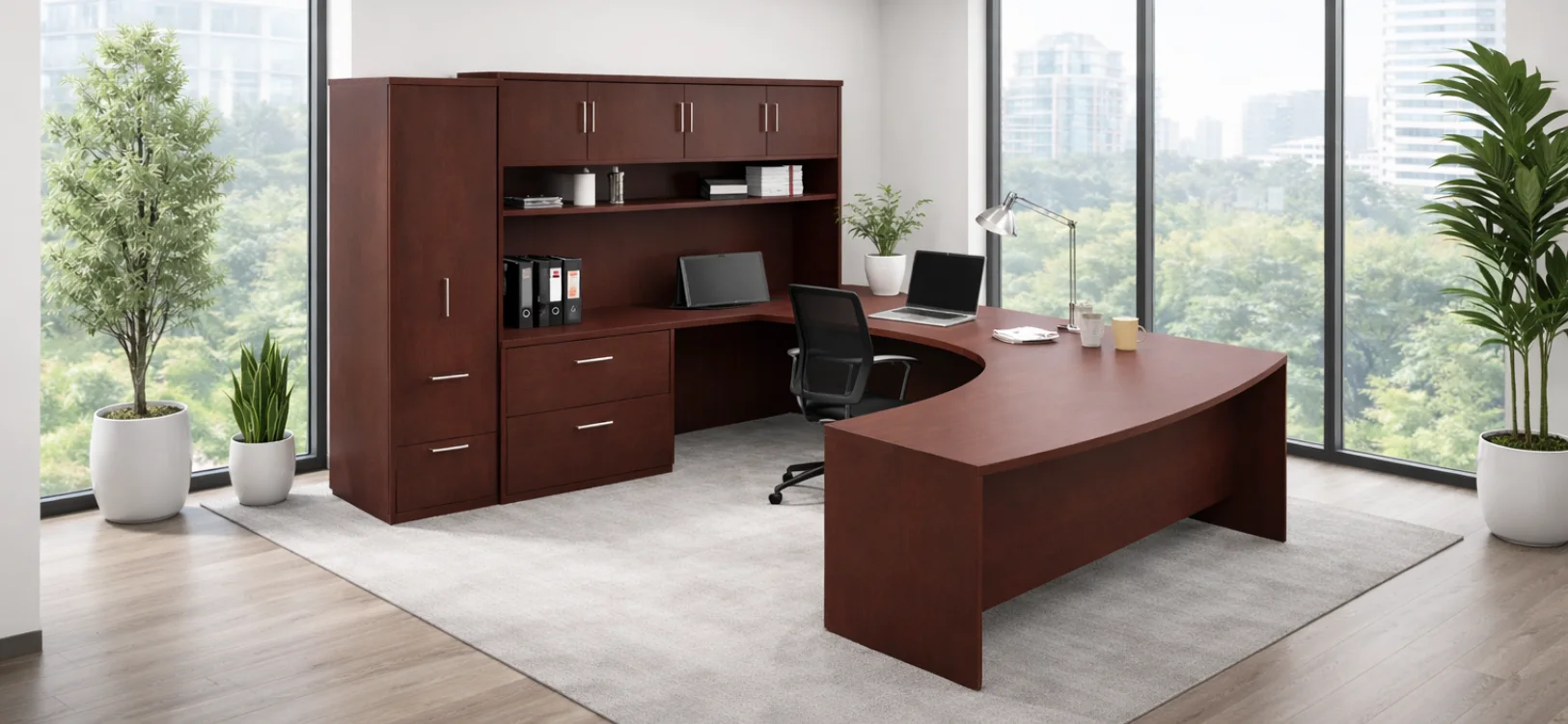 jade-u-shaped-executive desk