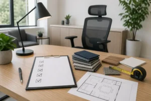 furnishing an office