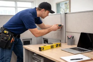 how to assemble office cubicles