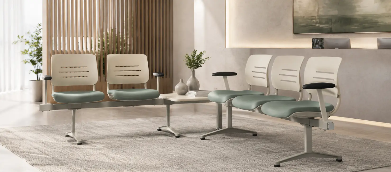 Ergonomic Pivot Tandem Beam Seating System