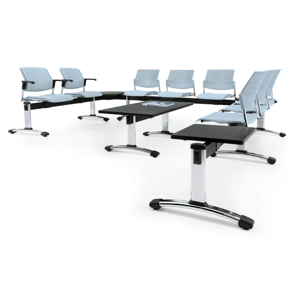 Sonic Tandem Beam Seating with Tables-product