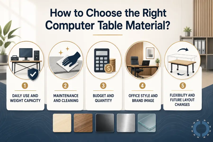 What Are the Top Materials for Computer Tables