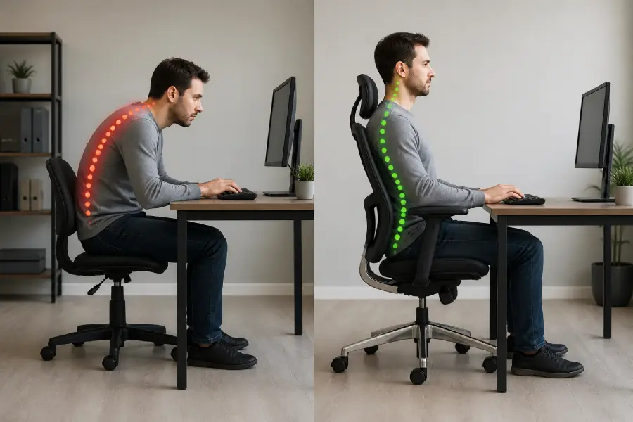 what makes an office chair ergonomic