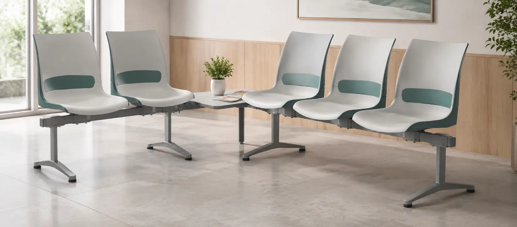 modular beam tandem seating system-