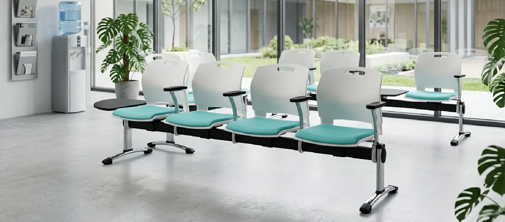 Popcorn Tandem Beam Seating with Tablet Arm