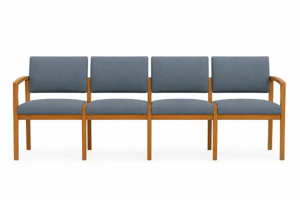 Steel Tandem Beam Wooden Arm Seating