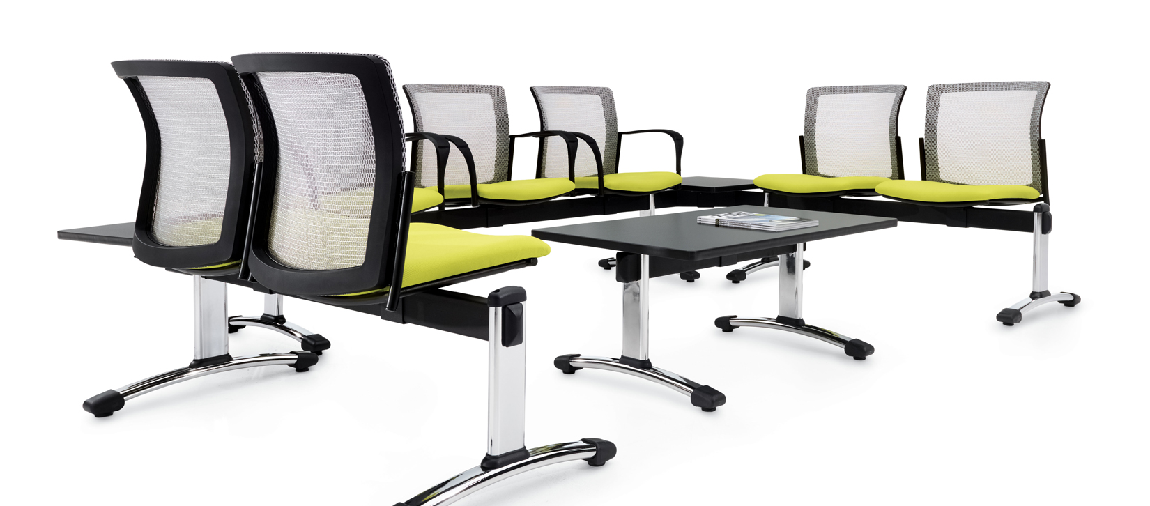 Vion Tandem Beam Seating with Tables