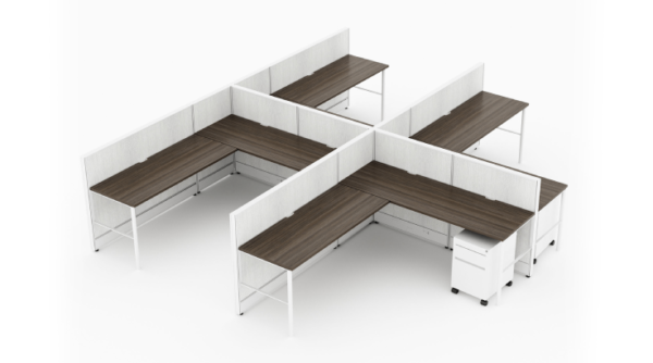 4 Person Semi-Private 8x6 Cubicle - Quickship-product