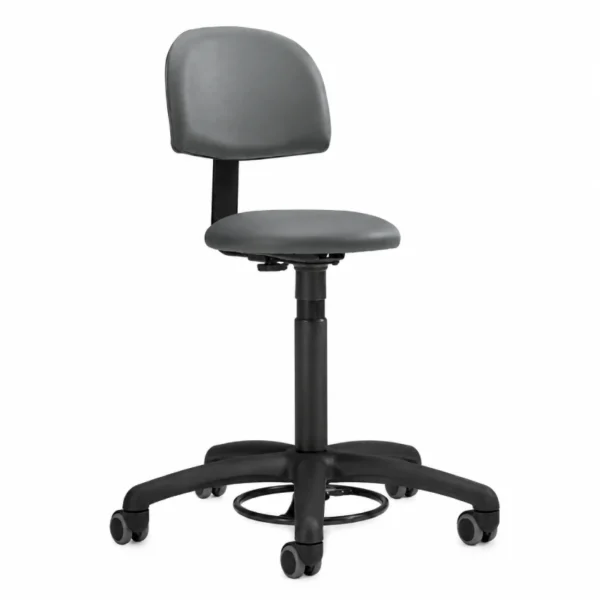 Lab Swivel Stool-Small Upholstered Back