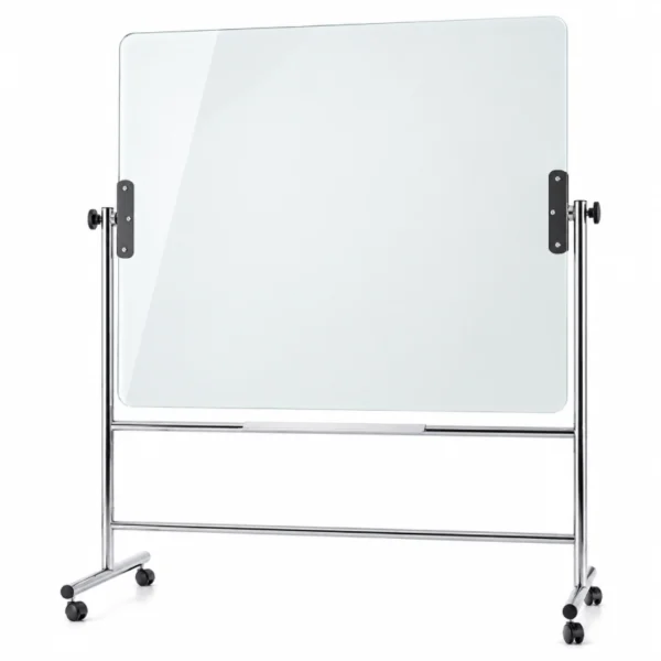 Mobile Magnetic Glass Dry Erase Board