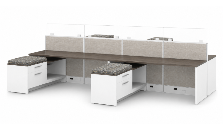 Private 8' x '8 Cubicle with Sliding Door/Multiple Colors and Options