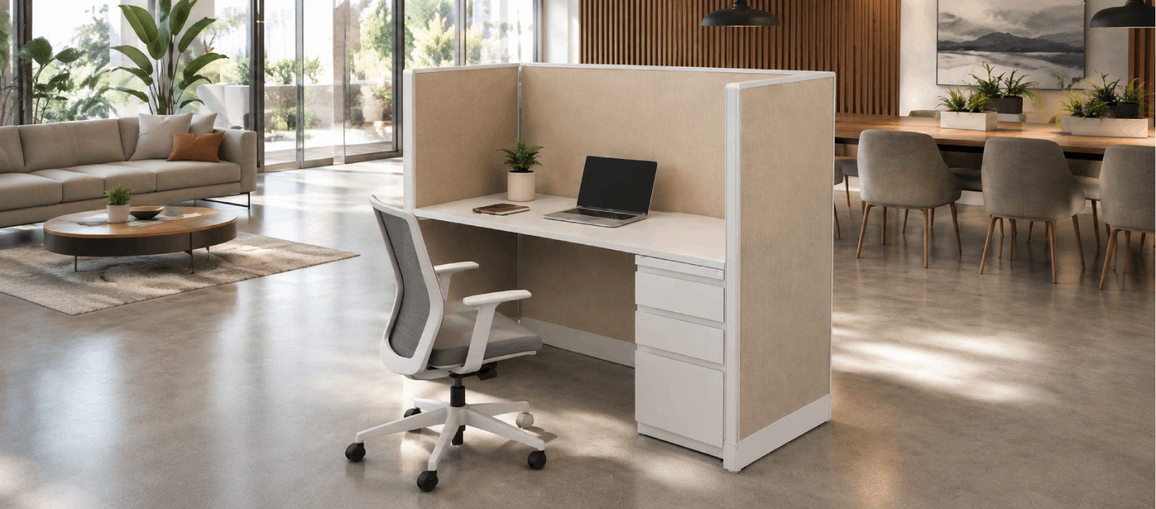 Semi Private 5' x 2 /Cubicle with Drawer Storage-banner
