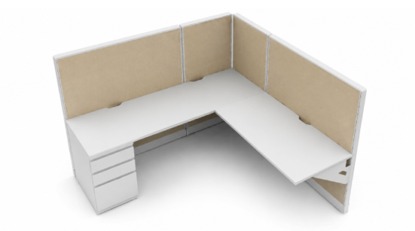 Semi Private 6' x '6 Cubicle with Drawer Storage-product