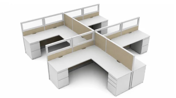 Semi Private 6 x 6 Cubicle with Drawer Storage