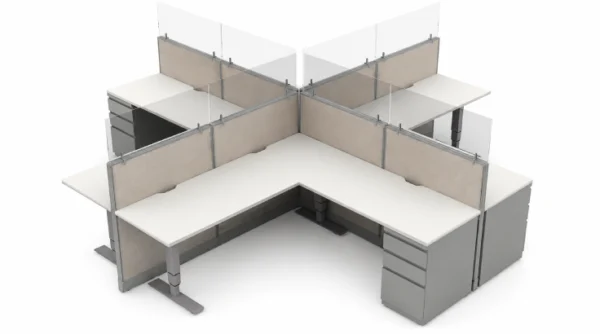 Semi Private 6' x '6 Cubicle with Drawer Storage-product