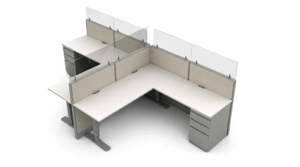 Semi Private '6 x 8' Cubicle with Drawer Storage-product