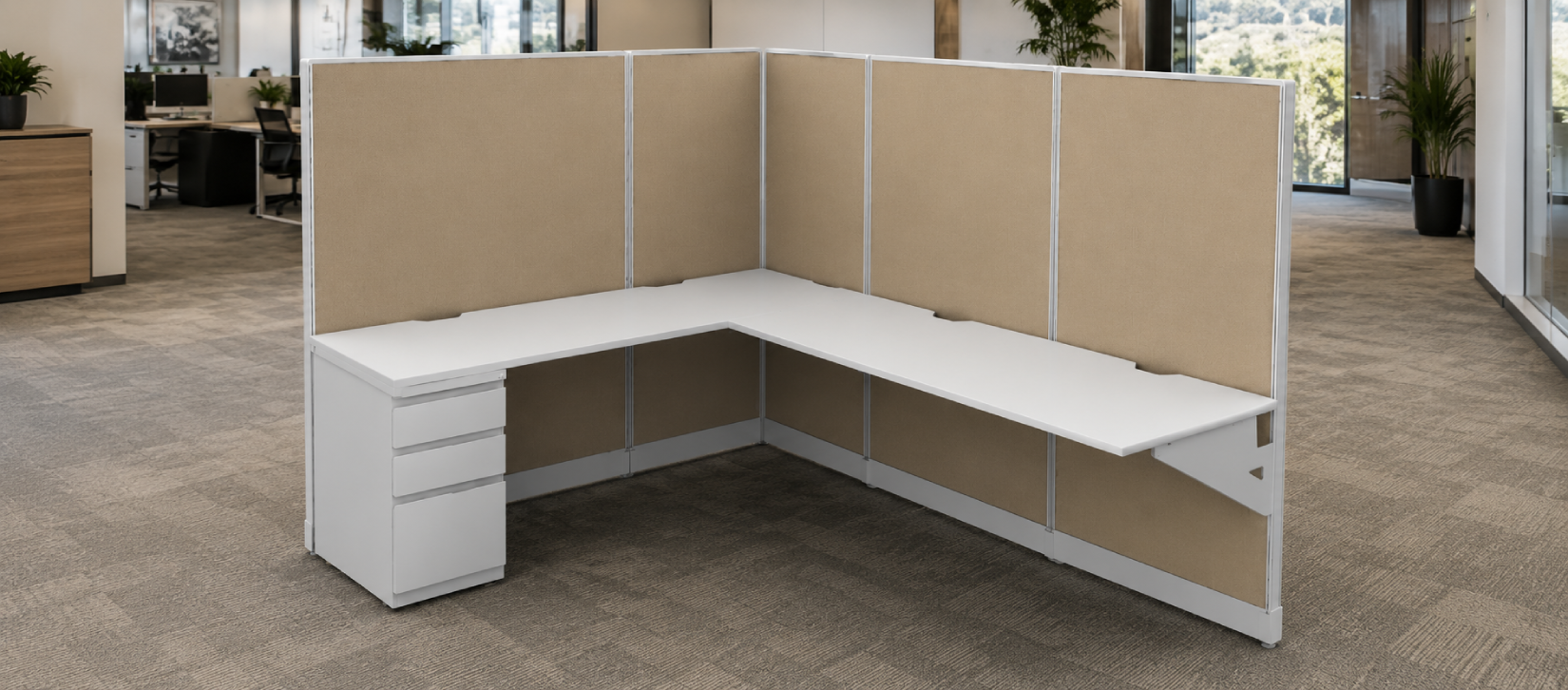 Semi Private 6′ x 8′ Cubicle with Drawer Storage