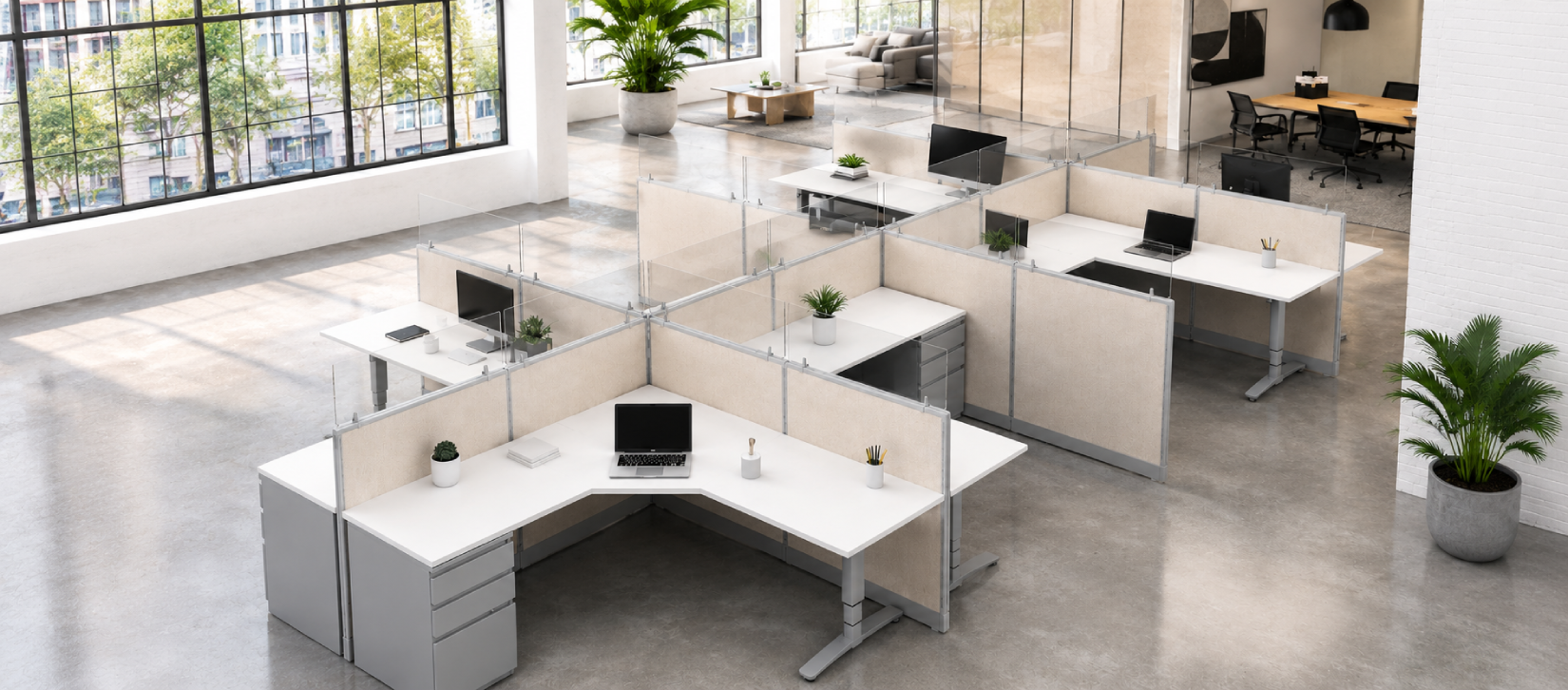 Semi Private 6' x '6 Cubicle with Drawer Storage-banner