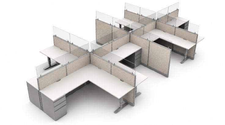 Semi Private 6' x '6 Cubicle with Drawer Storage-product