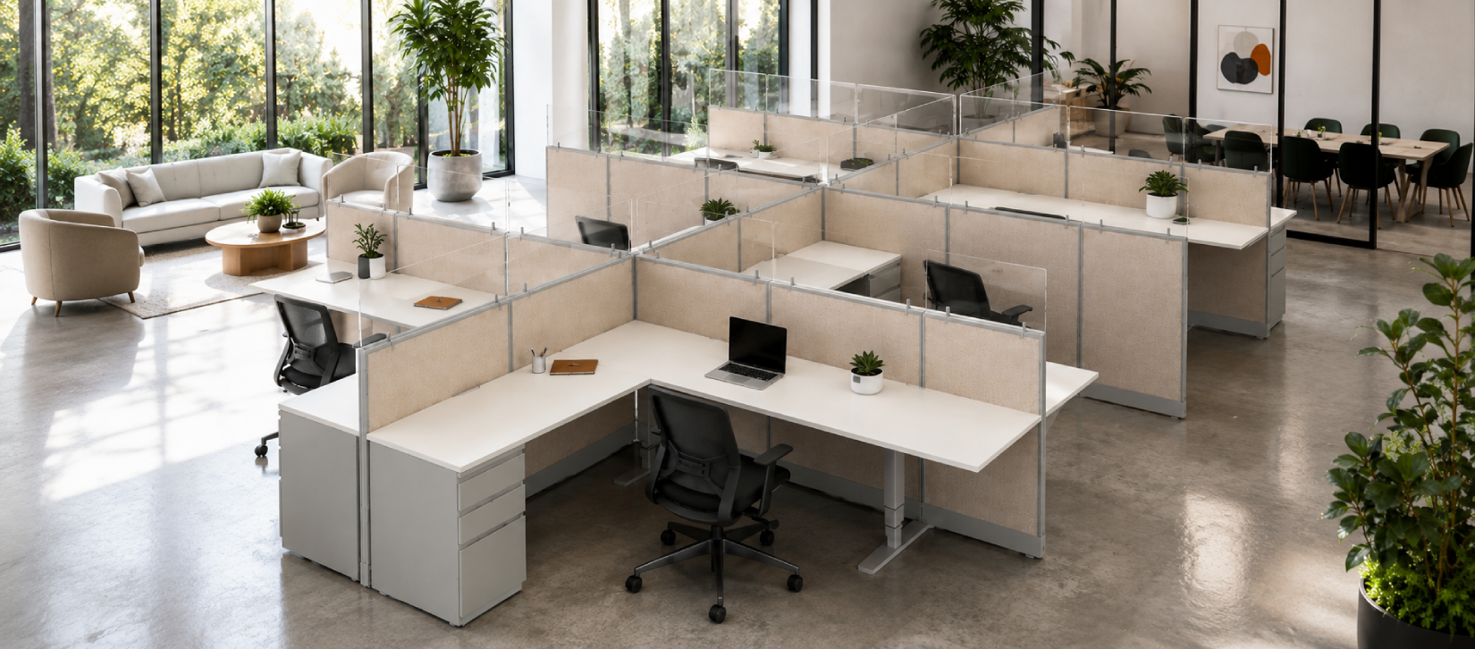 Semi Private '6 x 8' Cubicle with Drawer Storage-banner