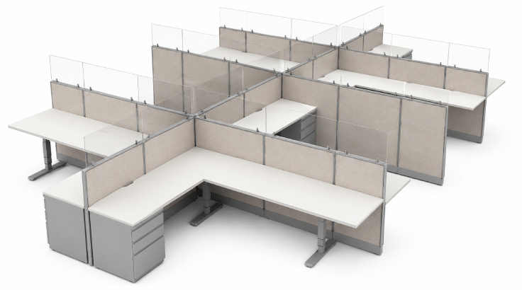 Semi Private '6 x 8' Cubicle with Drawer Storage-product