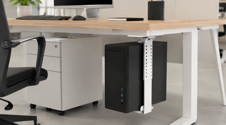 Swiveling CPU Holder room view