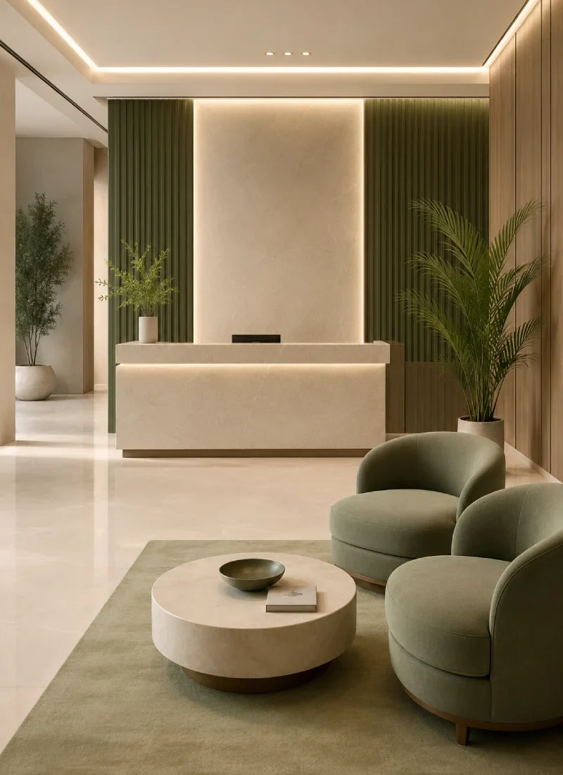 modern reception area design