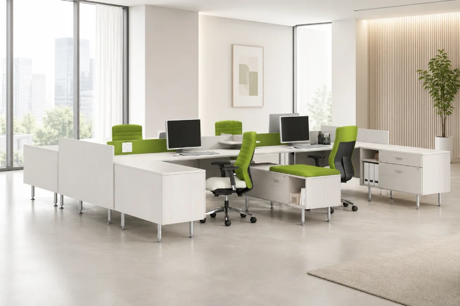 open plan desk