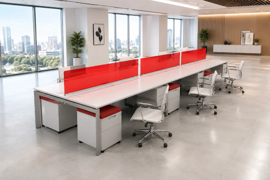open plan desk