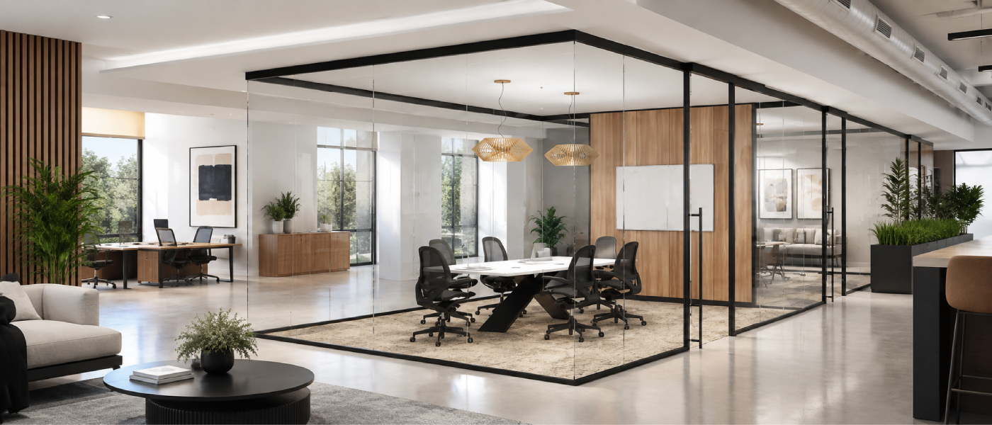 Demountable Modular Glass Office Wall System