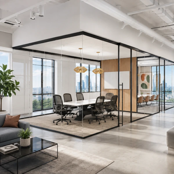 Demountable Modular Glass Office Wall System