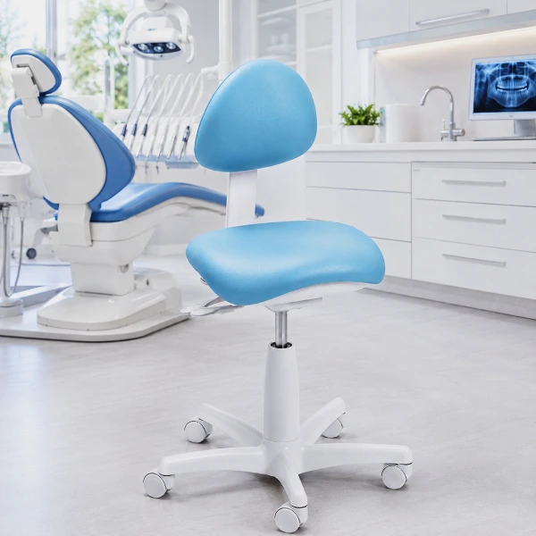 Ergonomic Dental Operator Stool with Adjustable Backrest
