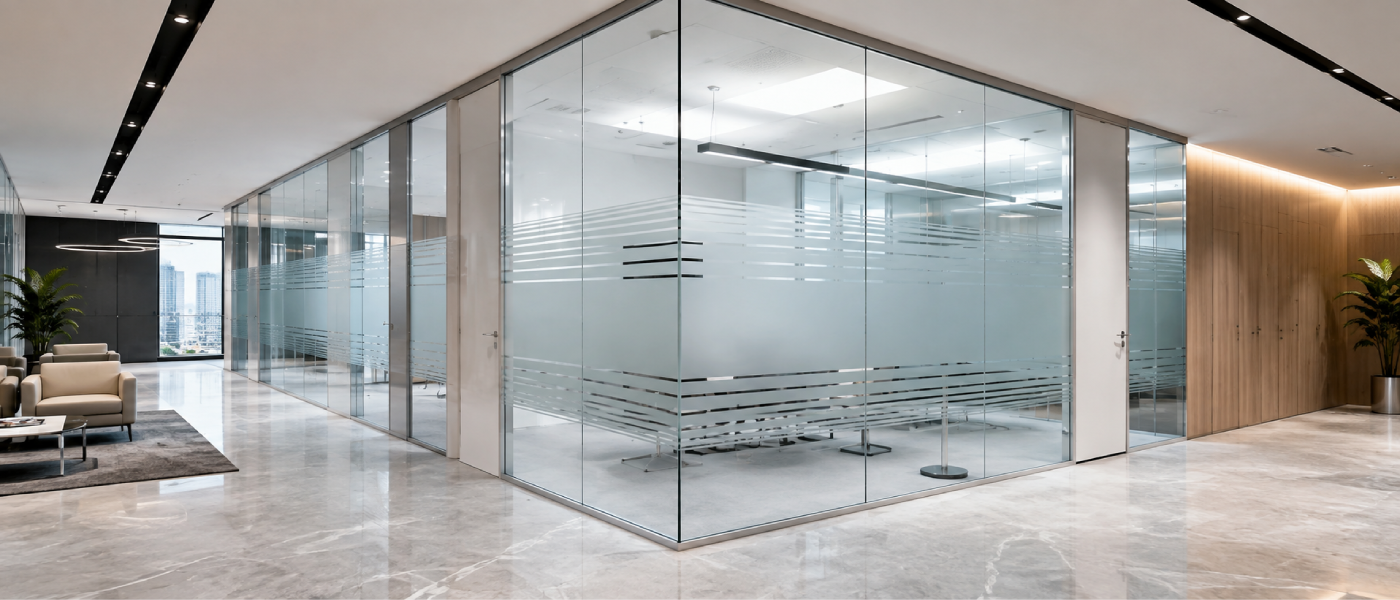 Frameless Glass Demountable Wall System