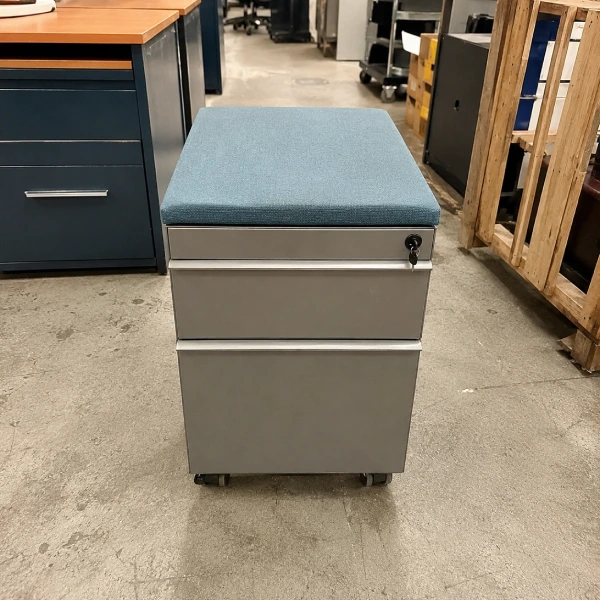 Haworth Metal Mobile Filing Cabinet
