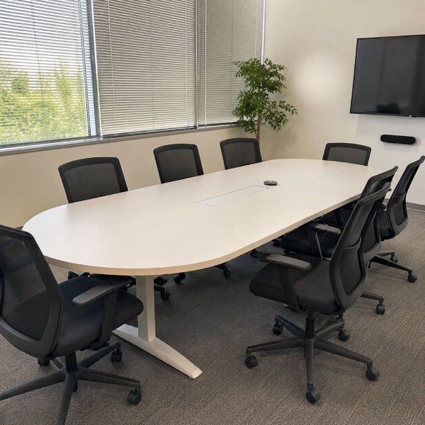 Used HON Racetrack Conference Table with Power