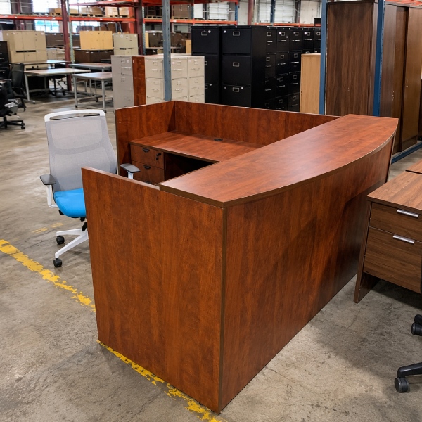 Used L Shape Reception Desk-product