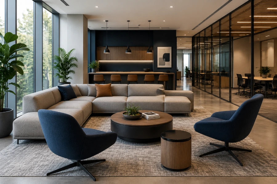 Reception, Storage and Private Offices