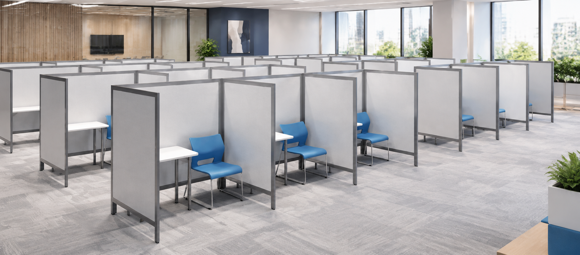 Global Universal Room Divider Privacy Panels Open Workspace Configuration