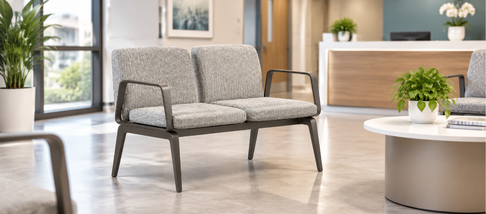 Comprise Two-Seat Healthcare Guest Chair